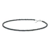 Colier perle naturale negre si argint 40 cm DiAmanti FORB445-C-G